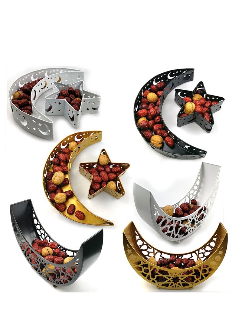 general Ramadan Metal Tray - Islamic Home Decor with Arabic Calligraphy, Hand-Engraved Rust-Free Iron Tray for Iftar/Gahwa, Eid Tableware & Gift Storage Box (SASO Certified) - Image 2