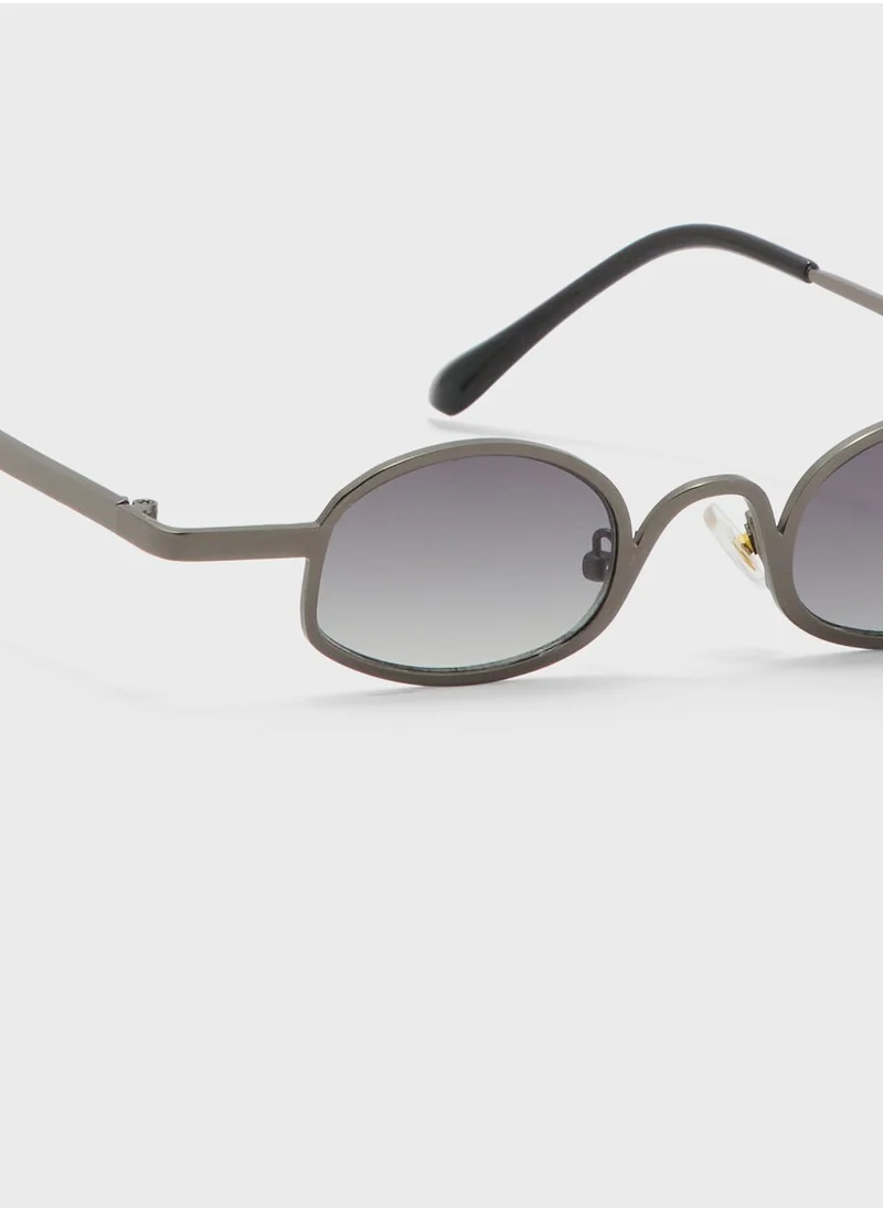 Seventy Five Mini Oval Retro Sunglasses