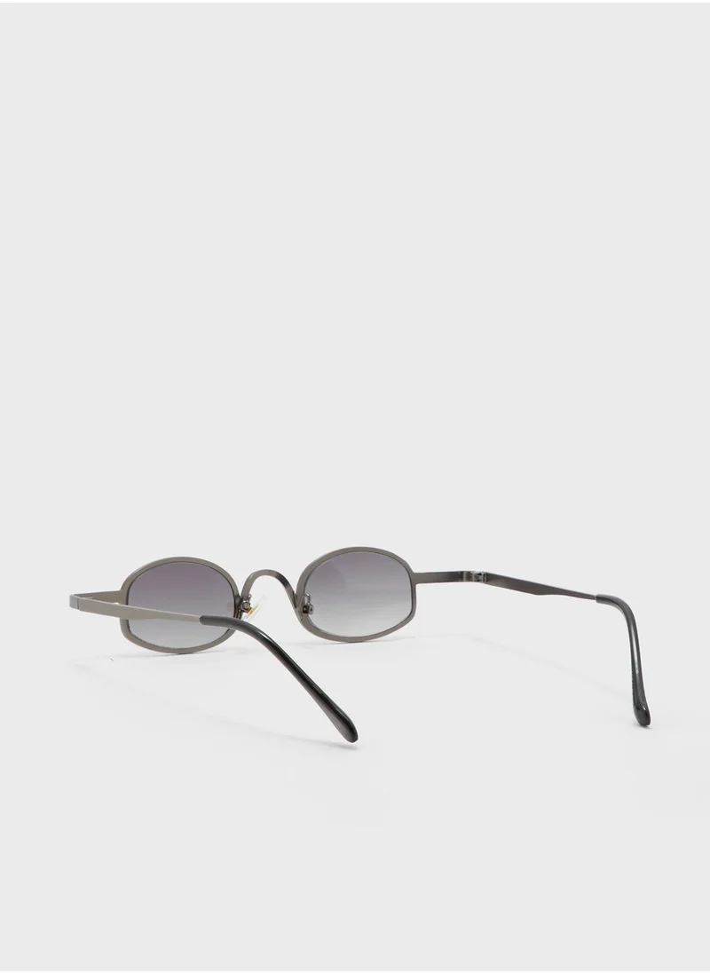 سفنتي فايف Mini Oval Retro Sunglasses