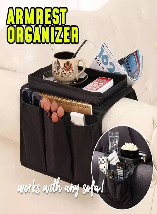 Arm Rest Organizer Black 55x31.5centimetre - Image 1