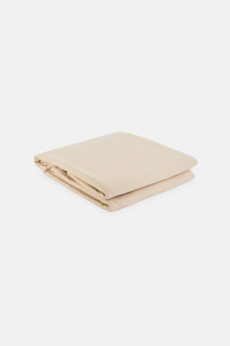 NINE WEST Cotton Duvet Cover Queen, Beige - Image 2