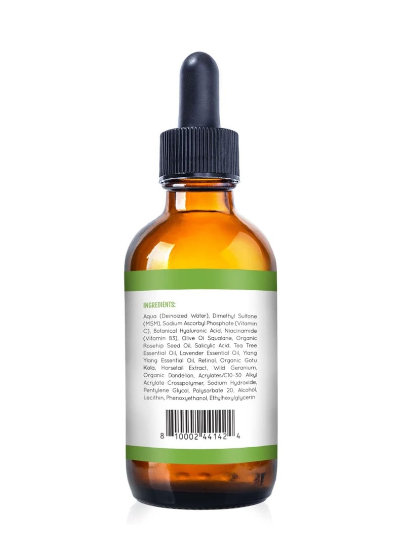 Kate Blanc Cosmetics - Tea Tree Serum for Face and Acne Prone Skin (1oz). Tea Tree Oil Face Serum to Fight Acne Scars, Pimples, Dark Spots. Promotes Clear Skin for Teens - Image 1