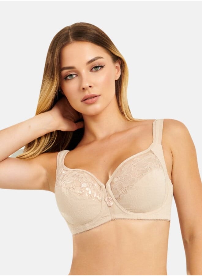 Every Woman Knows - Bust Lifting Wireless Bra with Wide Adjustable Straps and No Underwire 36-48 DEF - Image 1
