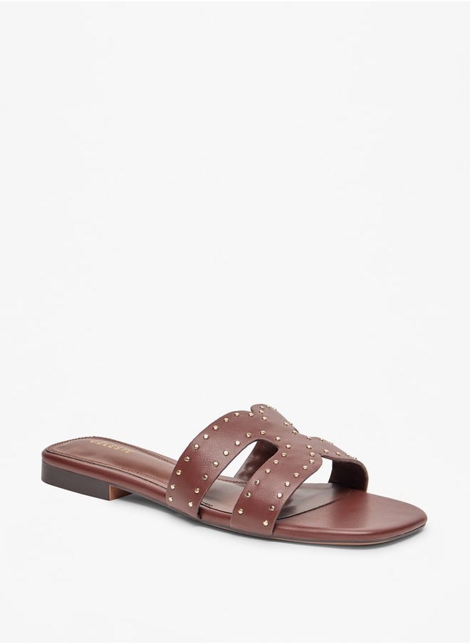 Celeste - Women's Embellished Slides - Image 1