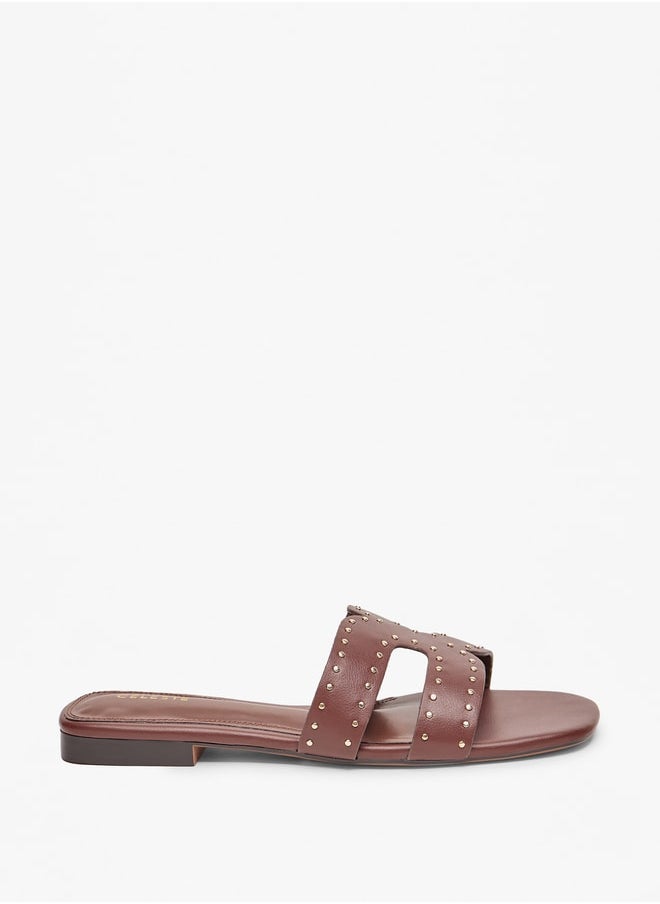 Celeste - Women's Embellished Slides - Image 1