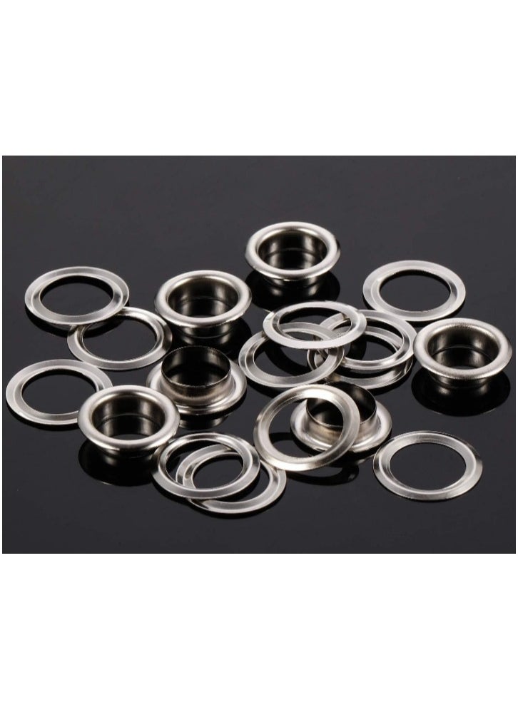 Generic - Eyelets Pliers, For punching and pressing  Eyelets (1X2) with 100 Eyelets,metal colour , size 4 mm, punches up to 25 sheets of 80 g, 28 sheets of 70 g, - Image 1