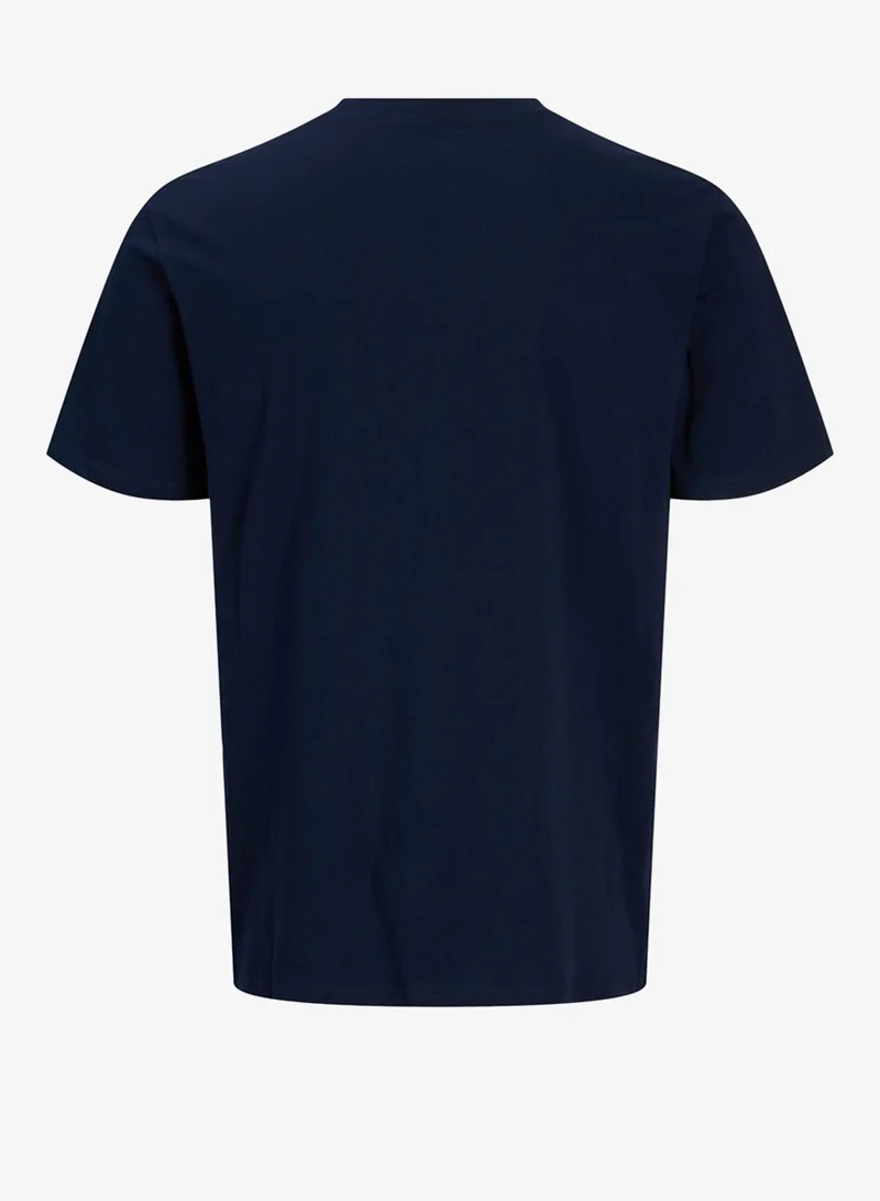 JACK & JONES  Casual Relaxed Fit Crew Neck T-Shirt for Men | Best Price UAE