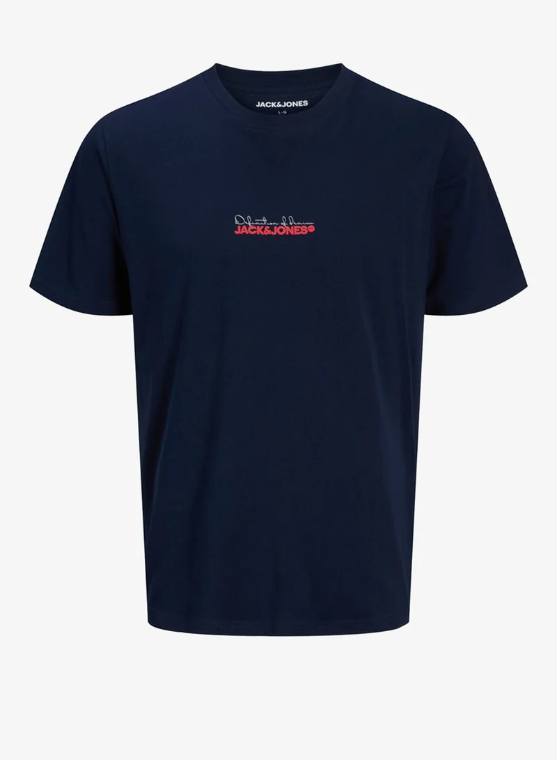 Casual Relaxed Fit Crew Neck T-Shirt