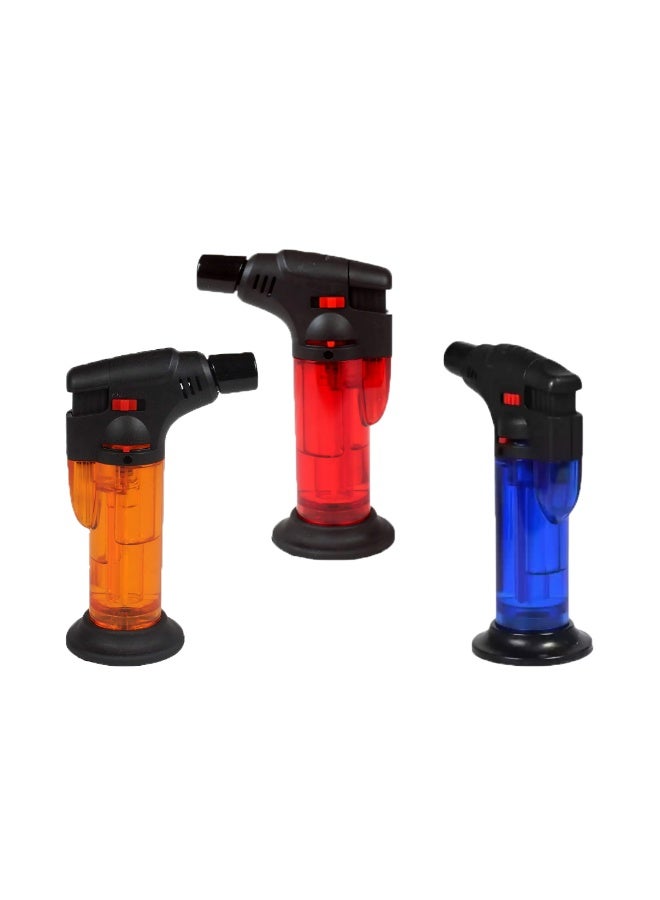 fenix 3 PCS Portable Butane Torch Lighters – Windproof Refillable Jet Flame Lighters for Candles, Grills, Fireplaces, Campfires & More – Multi-Utility Safe Flame Lighter Set - Image 1