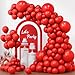 RUBFAC 154pcs Red Balloons Different Sizes 18 12 10 5 Inch for Garland Arch Premium Latex Balloons for Valentines Day Birthday Decorations Wedding Baby Shower Party Decor - Image 2