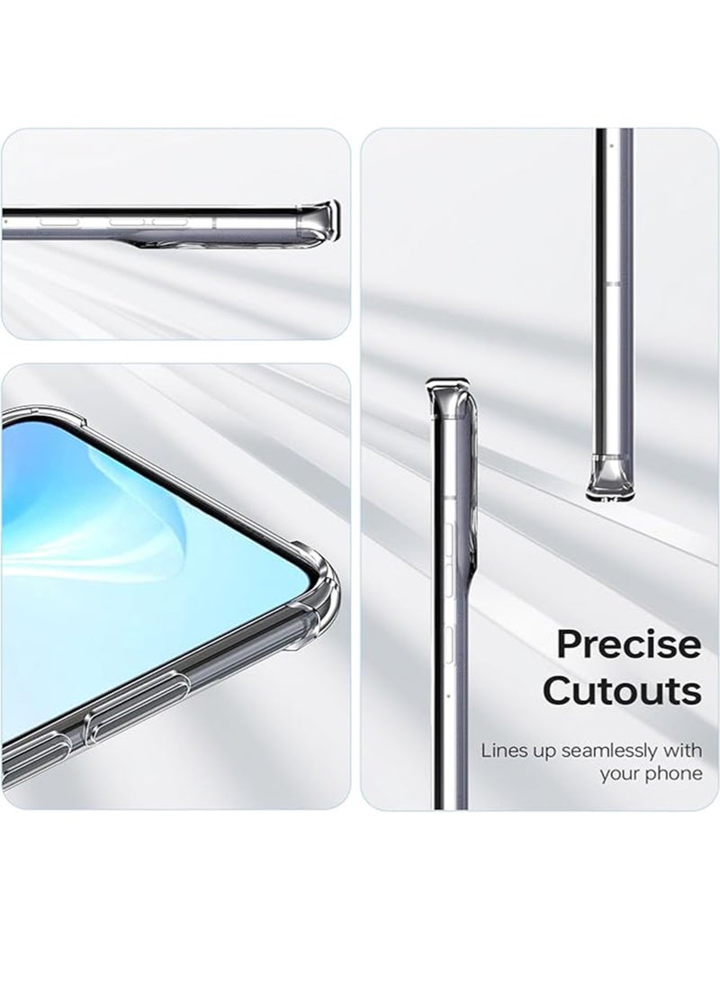 WRISTWISE Case Cover for Honor X5b Clear Protection Clear TPU Anti-Scratch Camera Protective Air-Guard Corners Slim Transparen Cases for Honor X5b Cover Case 6.56 inch - Image 2