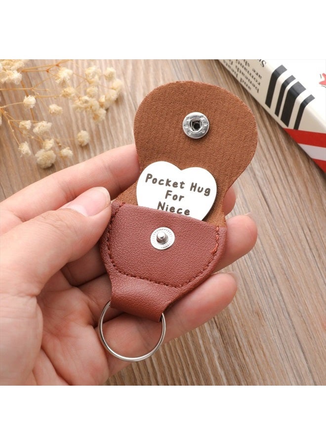 COBEE Love Heart Pocket Hug Token, Long Distance Relationship Gifts Thinking of You Present Gifts Relationship Keepsake Little Pocket Hug Isolation Gifts for Family Friends(Niece)  - Image 5