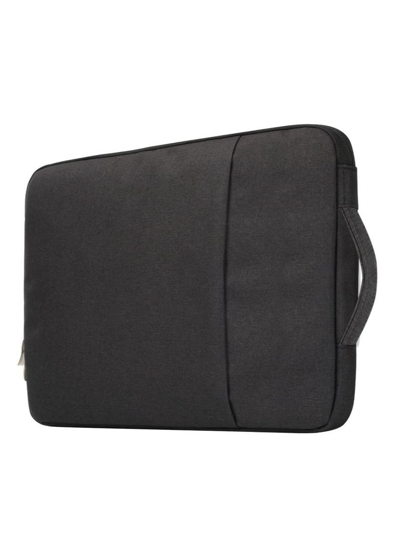 Generic - Laptop Sleeve Bag Compatible MacBook Pro 16 Inch 2021 2022 M1 Pro Max A2485 A2141 Pro Retina 15 A1707 Notebook Polyester Vertical Case With Pocket Black - Image 1