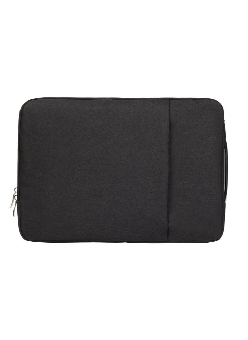 Generic - Laptop Sleeve Bag Compatible MacBook Pro 16 Inch 2021 2022 M1 Pro Max A2485 A2141 Pro Retina 15 A1707 Notebook Polyester Vertical Case With Pocket Black - Image 1