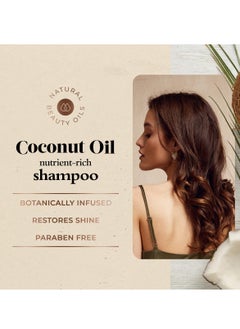 Oliology Oliology Coconut Oil Shampoo – Nutrient Rich Shampoo Restores Damaged & Lifeless Hair | Botanically Infused | Provides Intense Shine | Nourishing | Made in USA, Paraben Free & Cruelty Free (32 oz)  - Image 4