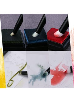 UNIMEIX UNIMEIX Dry Brush Miniature Painting Dry Miniature Painting Set Hobby Detail Blending Brushes for Effortless Miniature Painting (4 Round Head+4 Oblique Head)  - Image 5