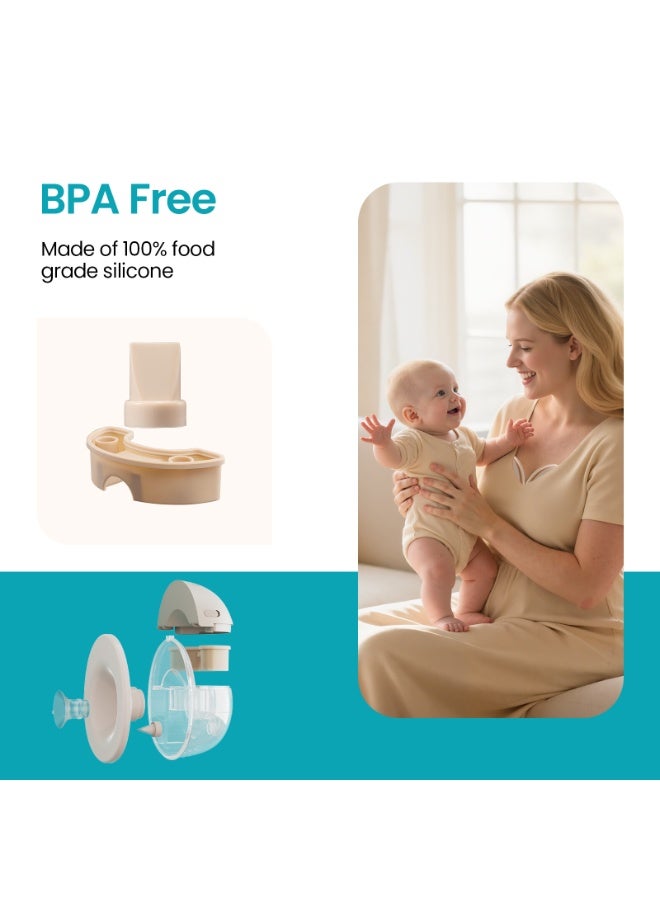 Paruu P16 Diaphragm & Valve Replacement, Only for P16 Wearable Breast Pump, 2 Pack Sets Original Accessories - Image 2