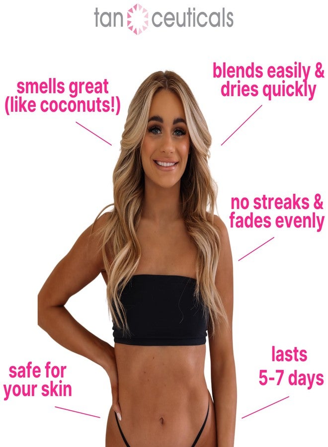 Tanceuticals CC Self Tanning Body Mousse - Ultra Dark Self Tanner - Healthy Ingredients & Fresh Coconut Scent Give Instant, Natural-Looking & Long-Lasting Sunless Tan - 6.7 oz (Ultra Dark) - Image 4