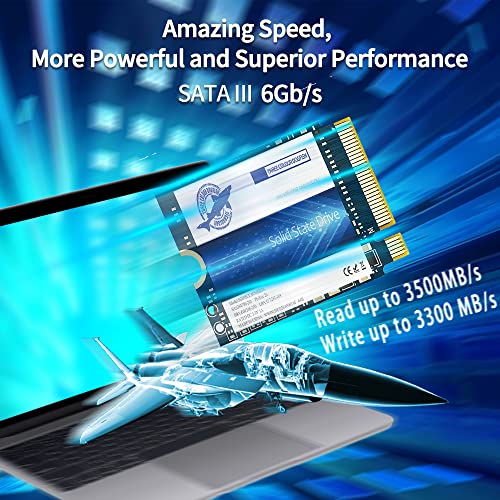 THREE COLOUR DOGFISH Dogfish SSD M.2 2230 NVMe PCIe 4.0 512GB 3D TLC NAND Gaming Unit?a stato solido interna per Steam Deck PS5 Surface Pro Laptop Desktop (M.2 2230 NVMe 4.0, 512 GB) - Image 3