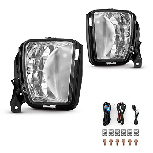 WEZEMLIGHT Fog Light Lamp Assembly For 2013 2014 2015 2016 2017 2018 Dodge Ram 1500 with 9006 12V 55W Halogen Bulbs Included Switch And Wiring Kit - Image 2