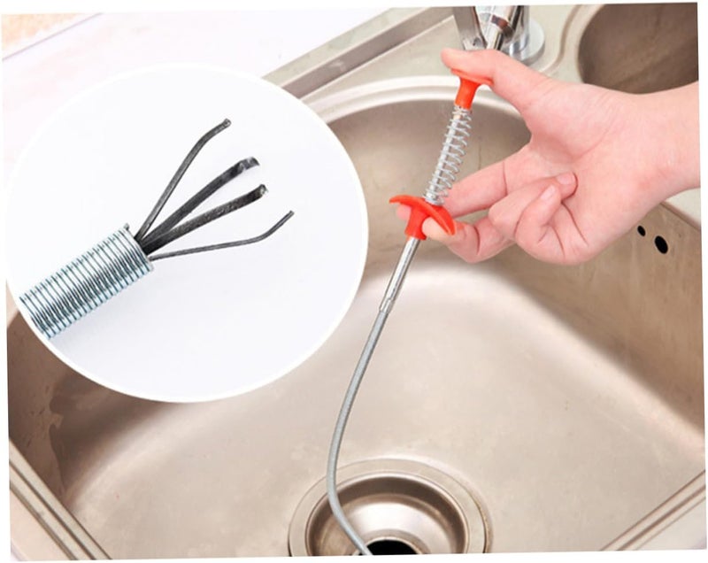 DOITOOL 2pcs Flexible Sticks 85cm Unclogging Snake for Kitchen Sink Plumber Tool Hair - Image 4