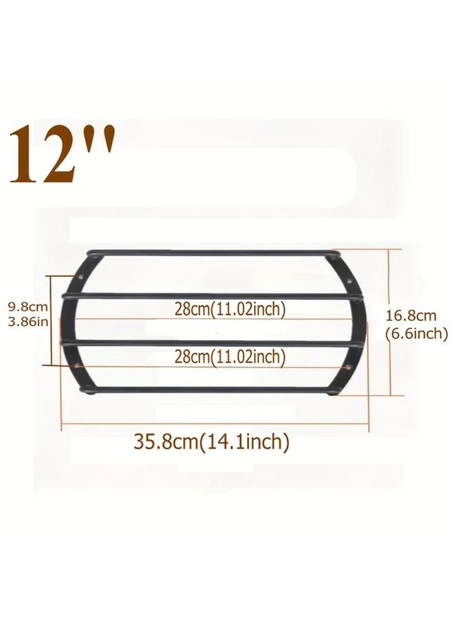 12 Inch Black Metal Subwoofer Grill Cover Anti Corrosion Wear Resistant Baked Paint Steel - Image 1