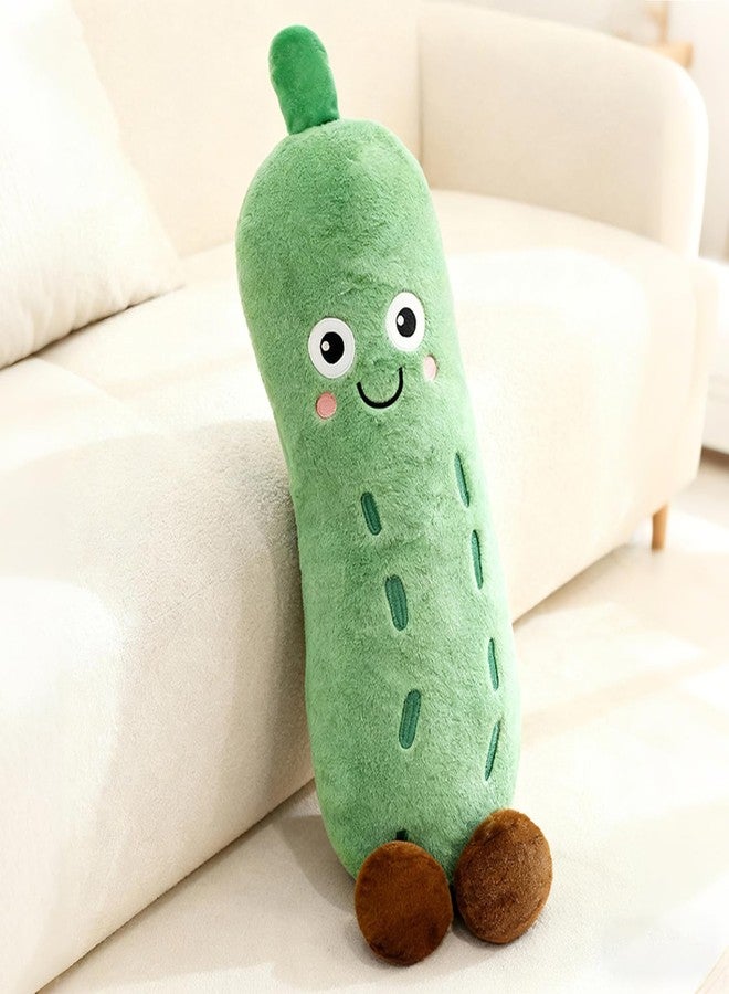 PEACH CAT Pickle Stuffed Animal 16" Cute Cucumber Plush Pillow Soft Plant Plushies Toys Gifts for Kids Green - Image 4