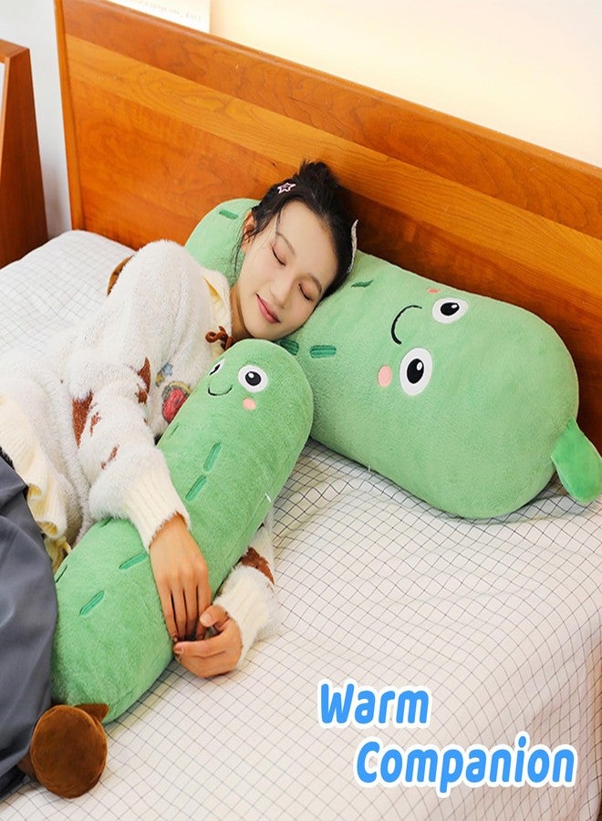 PEACH CAT Pickle Stuffed Animal 16" Cute Cucumber Plush Pillow Soft Plant Plushies Toys Gifts for Kids Green - Image 5