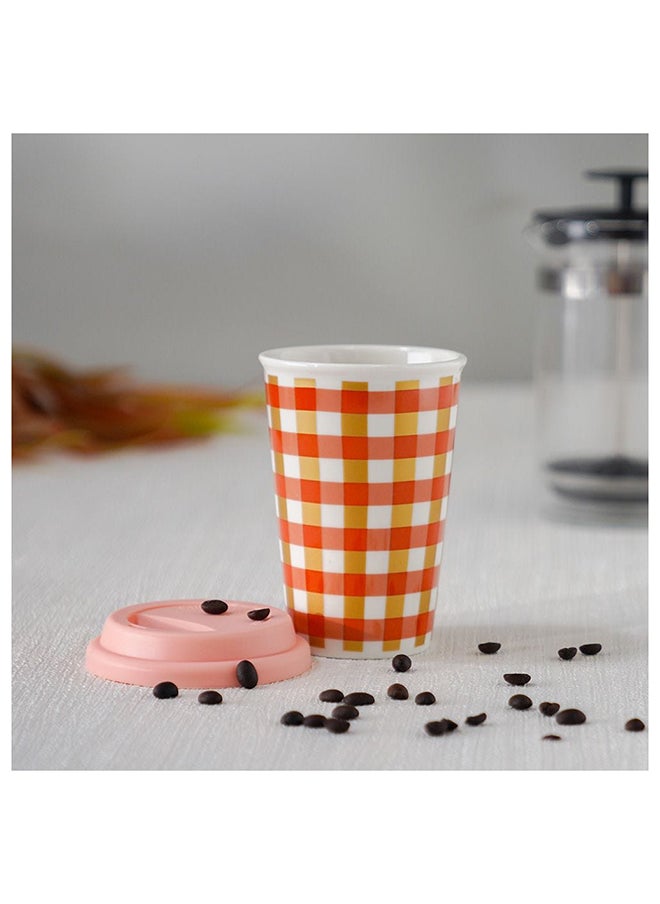 DANUBE HOME Danube Essential New Bone China Mug Orange 390Ml L 8.8 x W 6 x H 12.5 Cm  - Image 1
