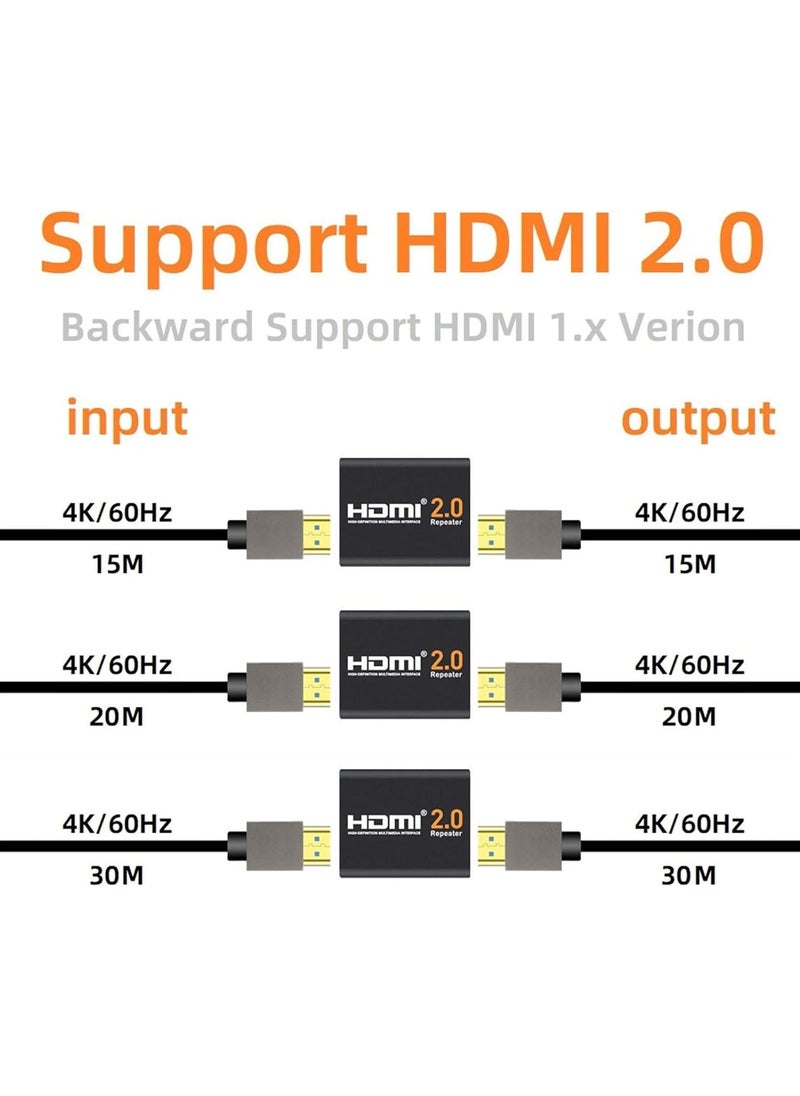 VKL HDMI 2.0 Repeater 4K 2K 1080P 18Gbps 3D HDMI Amplifier Repeater Bandwidth Hdcp (2.2 Up to 60m/200ft Transmission Distance)  - Image 4