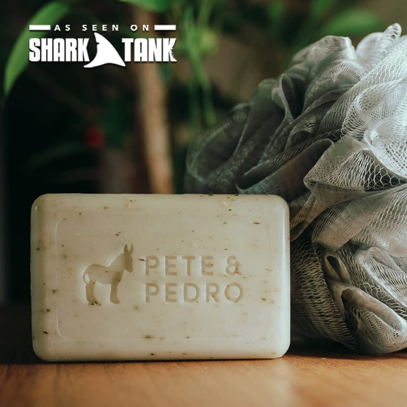 Pete & Pedro FRESH Body Soap Bar â€“ Eucalyptus Mint Scented Natural Moisturizing Men's Body Bar | Exfoliating Pumice & Hydrating Shea Butter | As Seen on Shark Tank, 6 oz. - Image 5