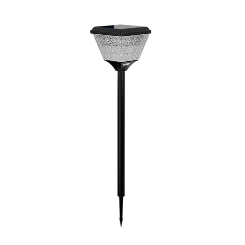 Dylect® Luxe Decorative Solar Light for Garden Outdoor, Balcony, Terrace, Multi Color LED, IP65 Waterproof, Wireless Remote, Solar Spike Light/Pathway Light- Ground Mount, Auto On-Off (Pyramid Shape) - Image 1