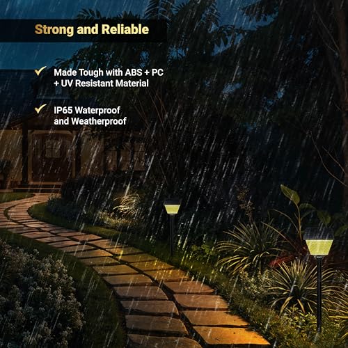 Dylect® Luxe Decorative Solar Light for Garden Outdoor, Balcony, Terrace, Multi Color LED, IP65 Waterproof, Wireless Remote, Solar Spike Light/Pathway Light- Ground Mount, Auto On-Off (Pyramid Shape) - Image 3