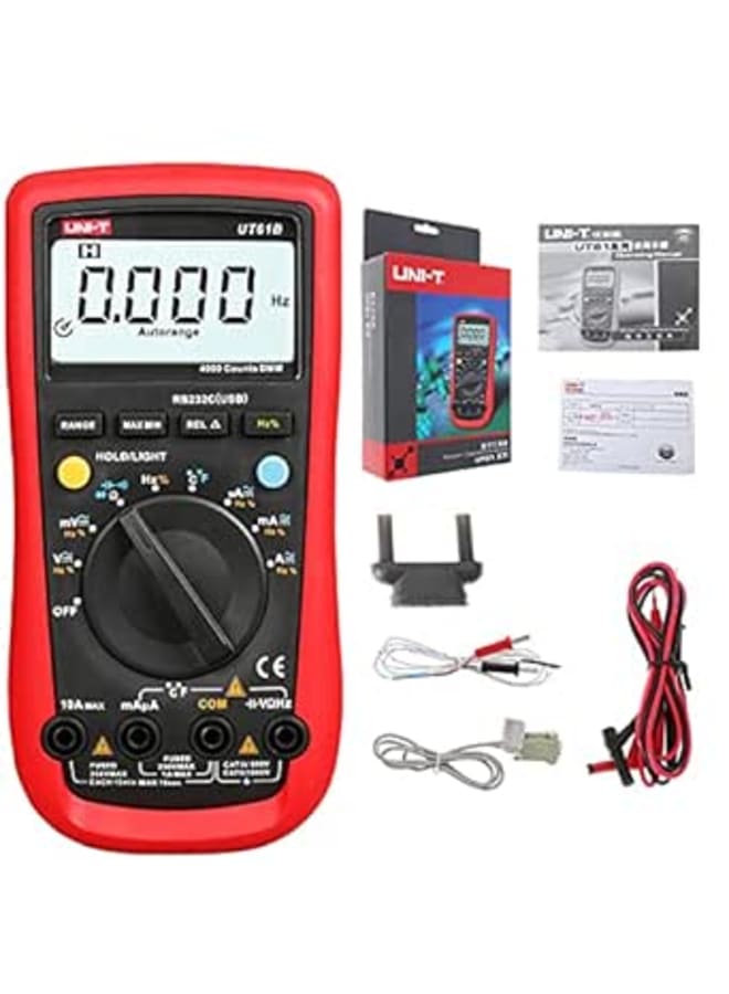 UNI-T UT61B Modern Digital Multimeter Auto Range Backlight,True RMS,Temperature Tester