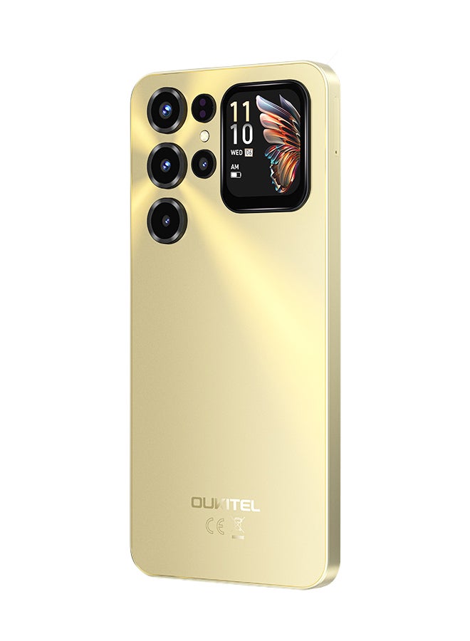 أوكيتل جوال C68 Plus ثنائي الشريحة بذاكرة رام 8+16 جيجابايت وذاكرة داخلية 256 جيجابايت لون ذهبي يدعم 4G LTE - إصدار الشرق الأوسط - Image 4