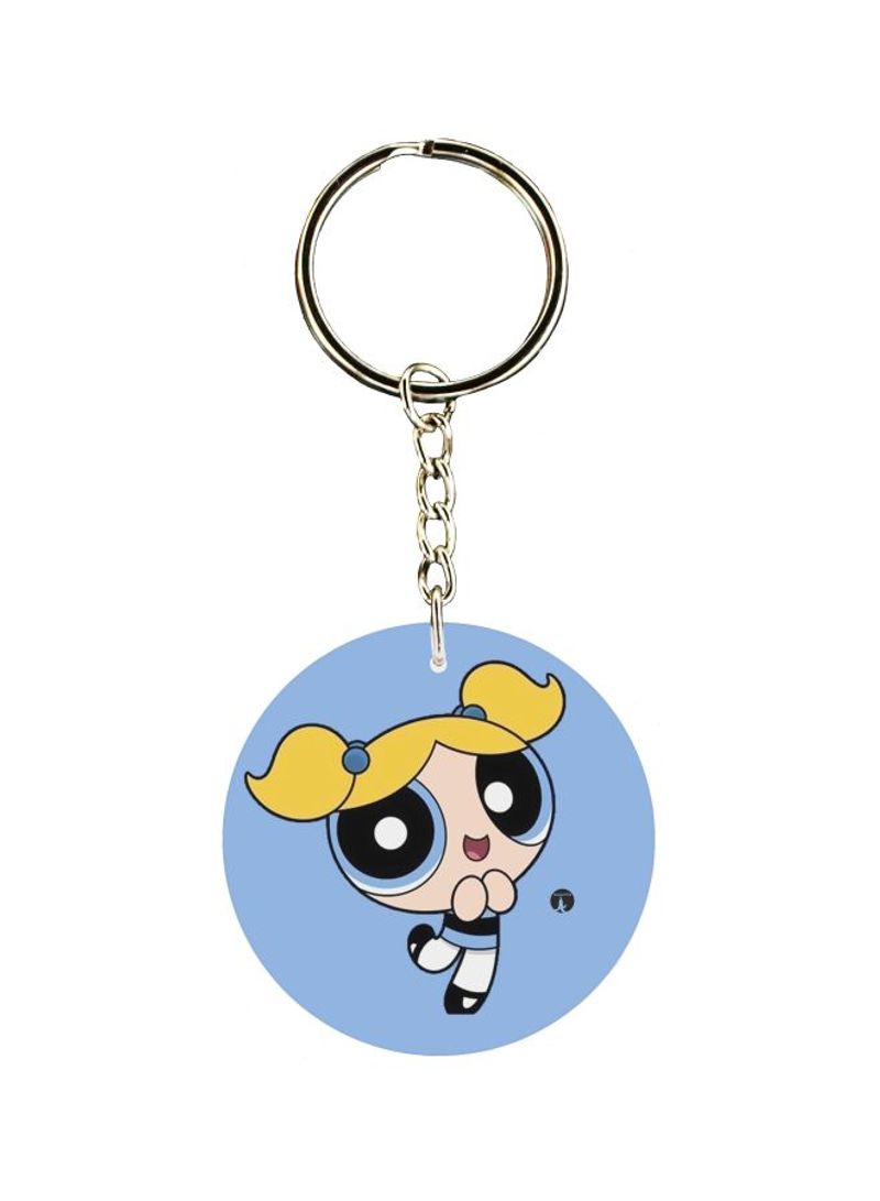 RKN Powerpuff Girls Printed Keychain 