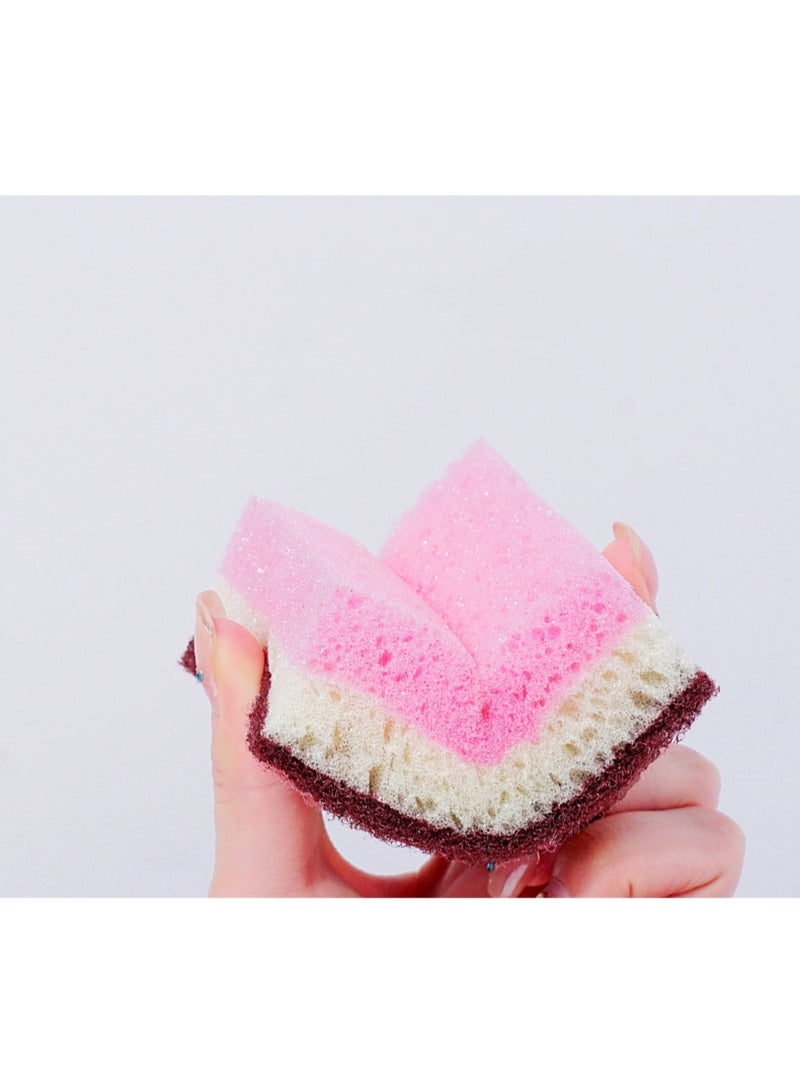 10PCS 3-Color High-Foam Seaweed Sponge | Honeycomb Cleaning Sponge Pads | 3-Layer Thickened Design | Non-Scratch Surface Safe | Ultra-Absorbent & Lint-Free | Rich Lather Saves Detergent | Must-Have Kitchen Cleaner | Grease Removal Expert - Image 5