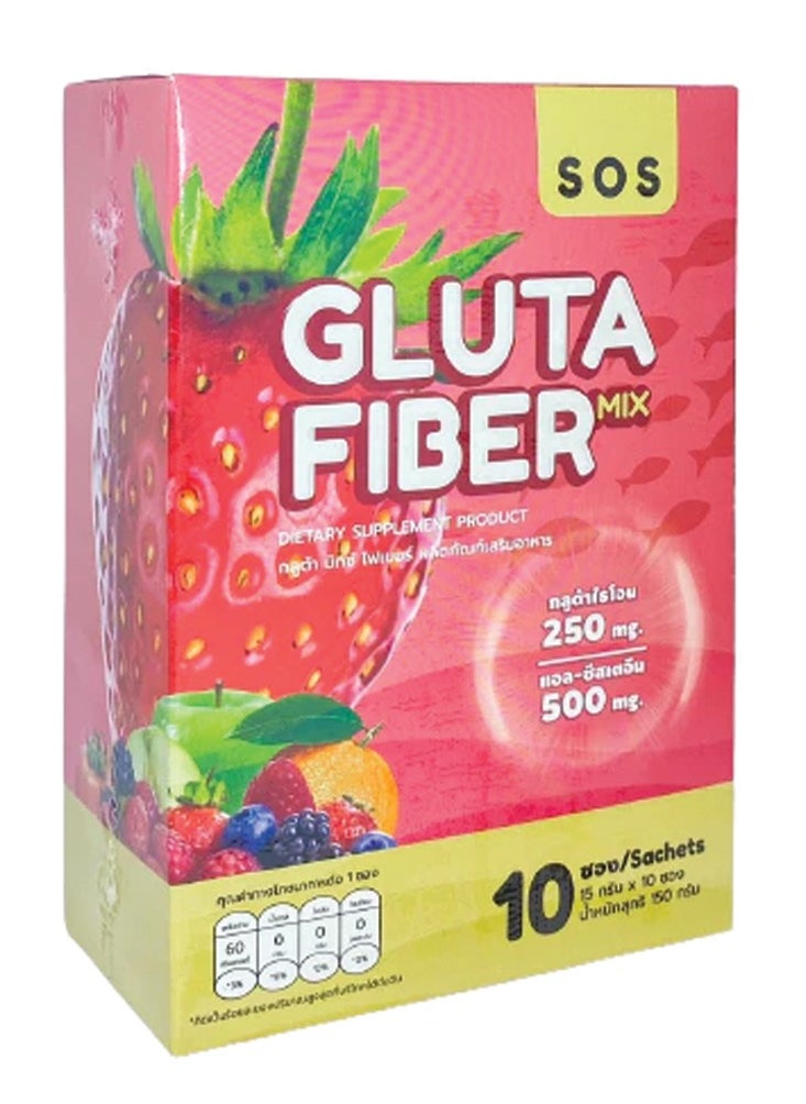 SOS - Gluta Fiber 10 Sachets - Image 1