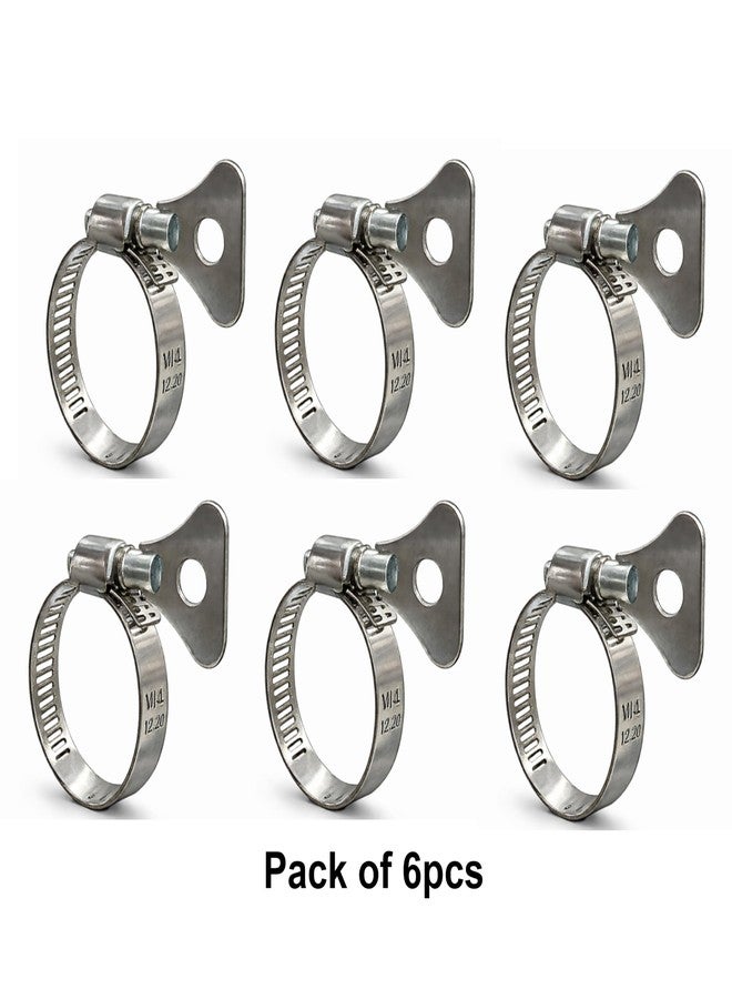 Ismware Stainless Steel Key Hose Clamp, 304 Grade, 18-32mm, Tool-Free Tightening, Worm Drive, Pack of 6 - Image 5