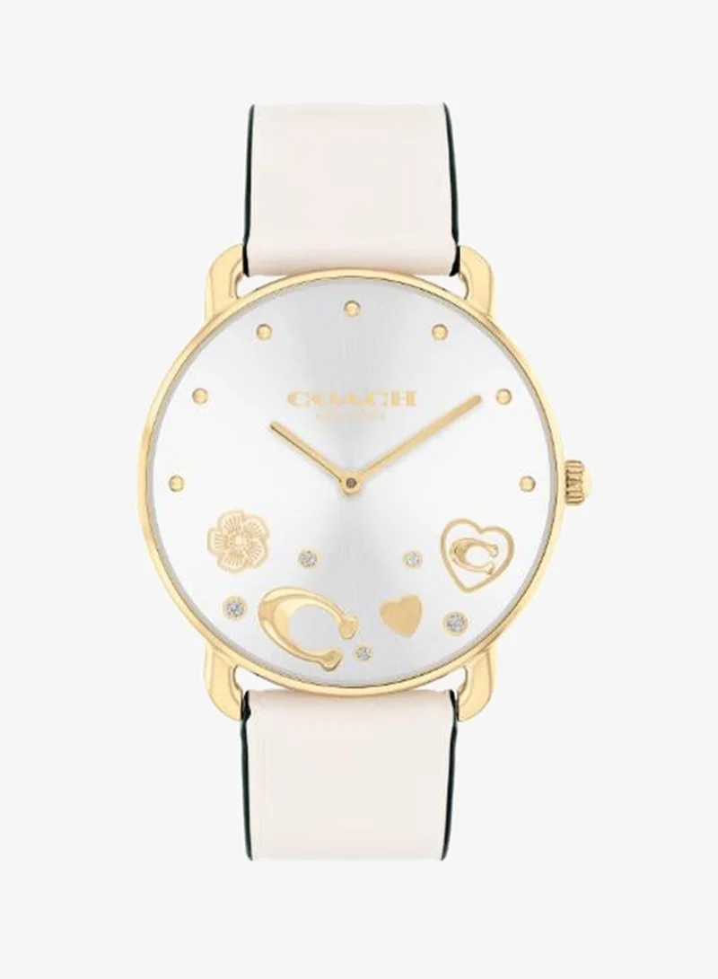 2-Hand Elliot Collection Watch For Women With Grey Leather Strap - 14504294