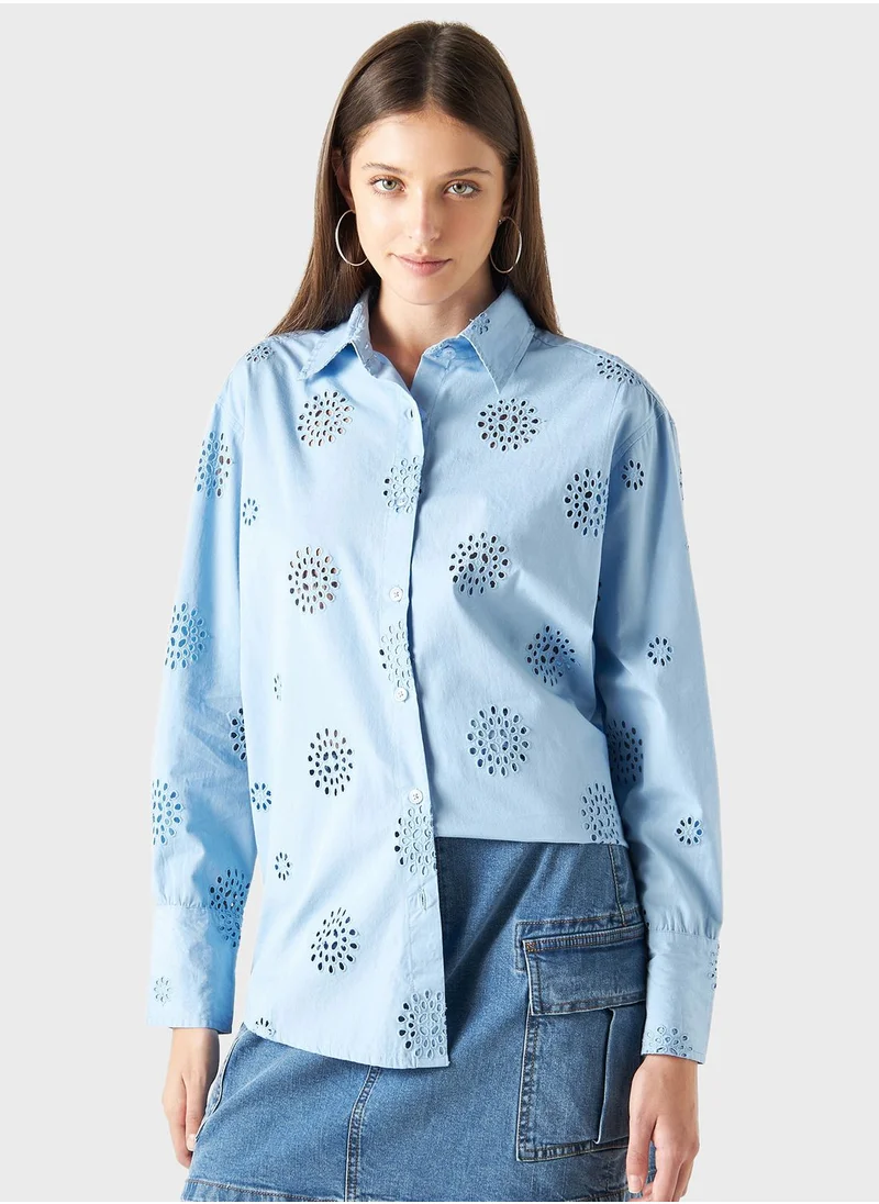 لي كوبر Printed Button Down Shirt