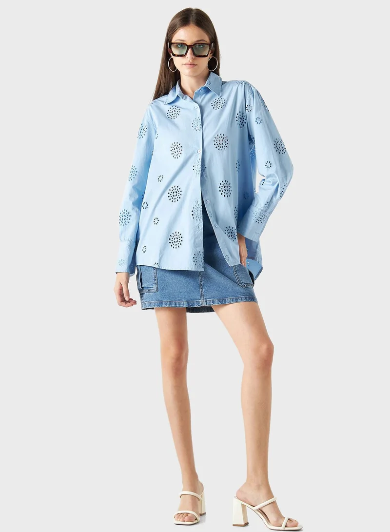Lee Cooper Printed Button Down Shirt
