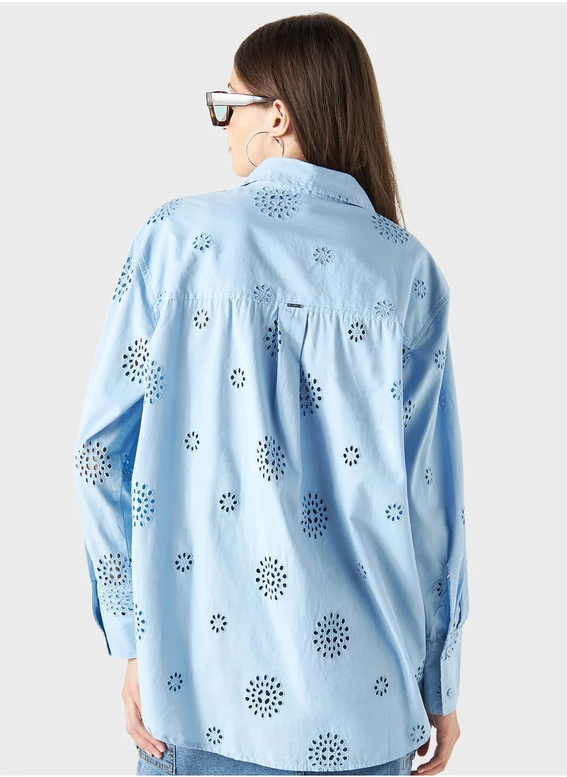 لي كوبر Printed Button Down Shirt