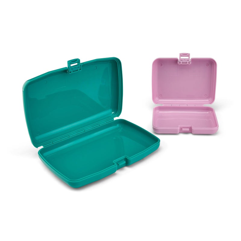 Caboodles For Good Cosmic Compact, Care Pack, and Lil Bit Bundle, Wicked: For Good Limited Edition, Lavender and Teal, Travel Organizers For Makeup, Snap-Tight Latch, Compact Size - Image 2