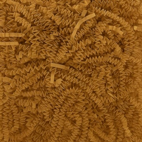 JPPL Brown Shredded Crinkle Paper 100g | Eco-Friendly Decorative Filler for Gift Wrapping, Basket & Hamper Packaging | Perfect for DIY Crafts & Festive Decoration - Image 1