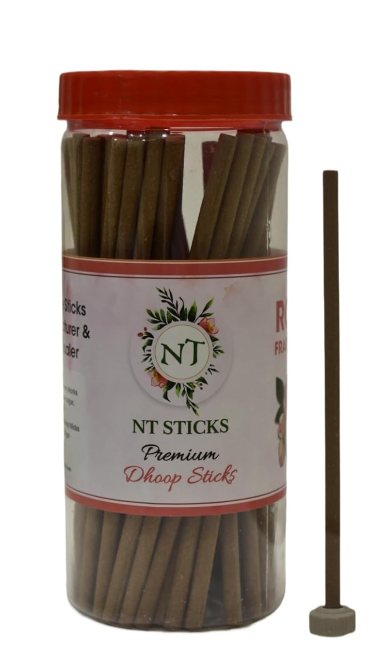 3 Hrs Duration Dhoop Stick for Pooja Use Rose Fragrance 400 Gram (3 in 1) 