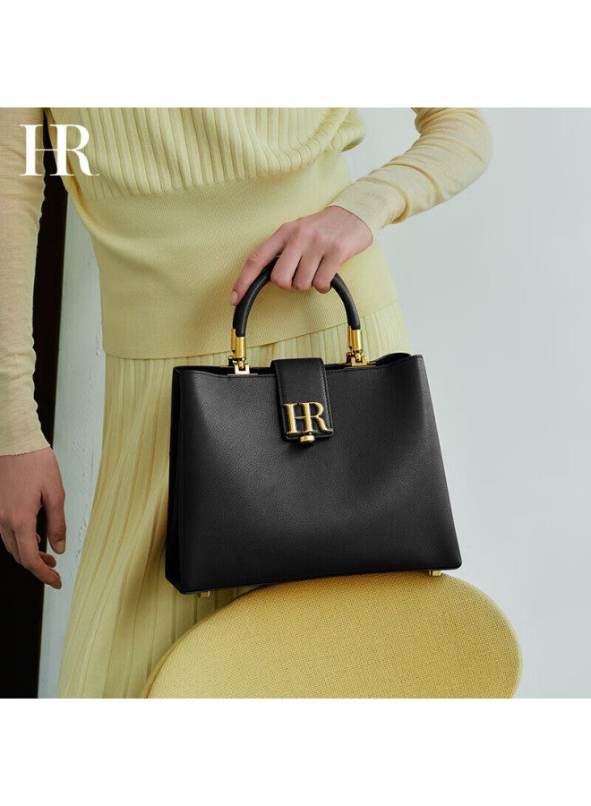 Hr Helena Women's Handbag, Top-grain Leather, Tote Bag, Shoulder Bag, Work Commute Crossbody Bag, Qixi Gift - Image 1