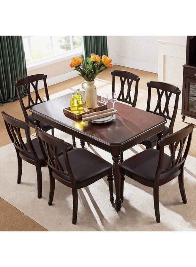 Fuloon Dining Chair Covers Set Of 4, Solid Pu Leather Waterproof