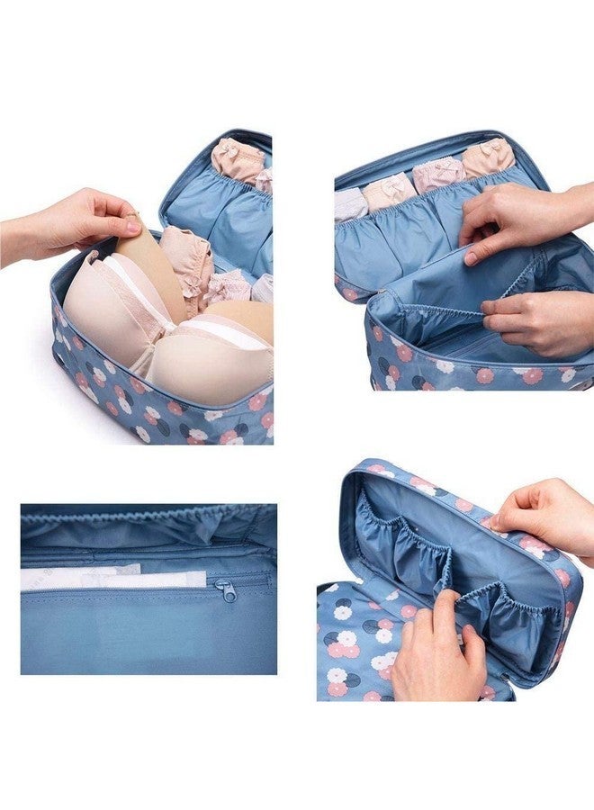 WEELZONE Travel Underwear Panties Bra Pouch Organizer Bag Pouch Waterproof Personal Garment Bag Case Undergarments Organizer for Women Travel Pouch Kit Bag(MULTICOLOR) (DESIGN) - Image 3