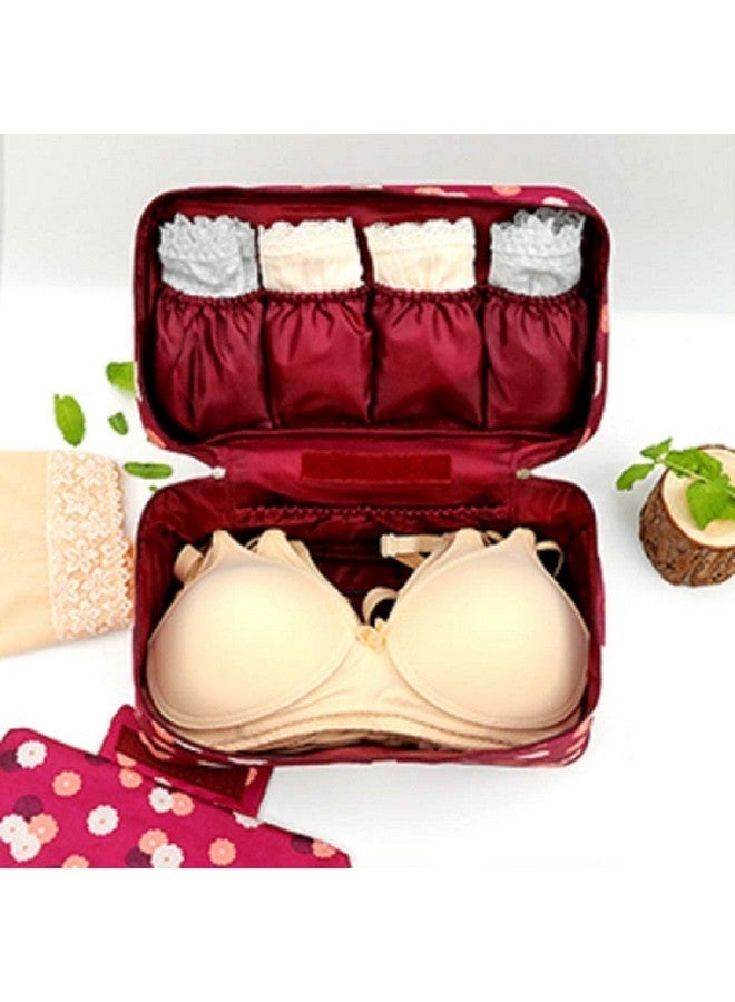 WEELZONE Travel Underwear Panties Bra Pouch Organizer Bag Pouch Waterproof Personal Garment Bag Case Undergarments Organizer for Women Travel Pouch Kit Bag(MULTICOLOR) (DESIGN) - Image 4